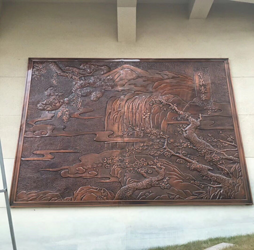 樹浮雕
